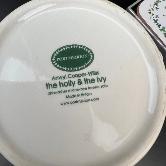 Portmeirion Holly and The Ivy Lot Coasters New in Box Plus Coffee Mug - Picture 4 of 4